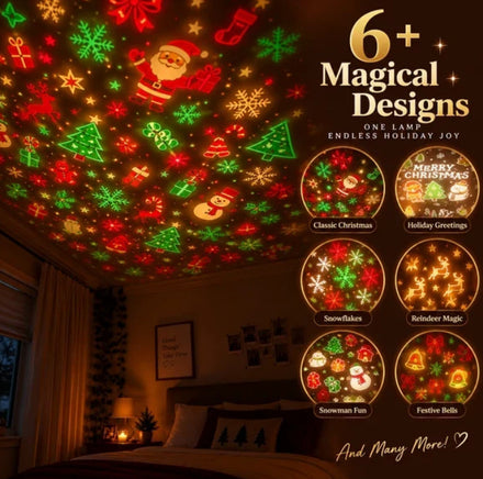 Świąteczny projektor LED – 1 sztuka
